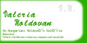 valeria moldovan business card